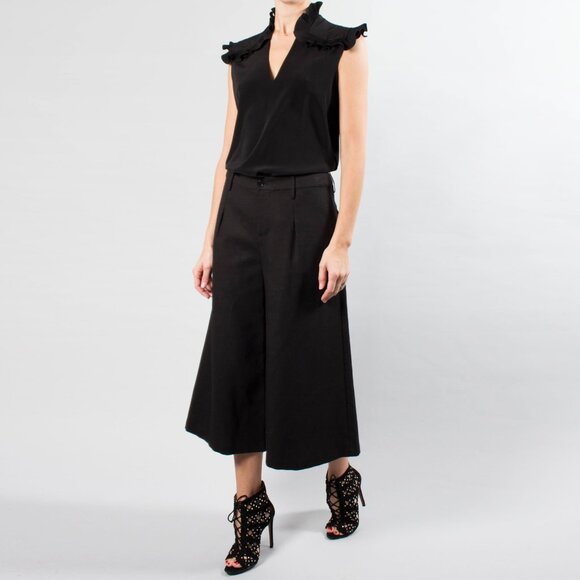 CO Pleated Wide Leg Culottes, size Small - Picture 6 of 7